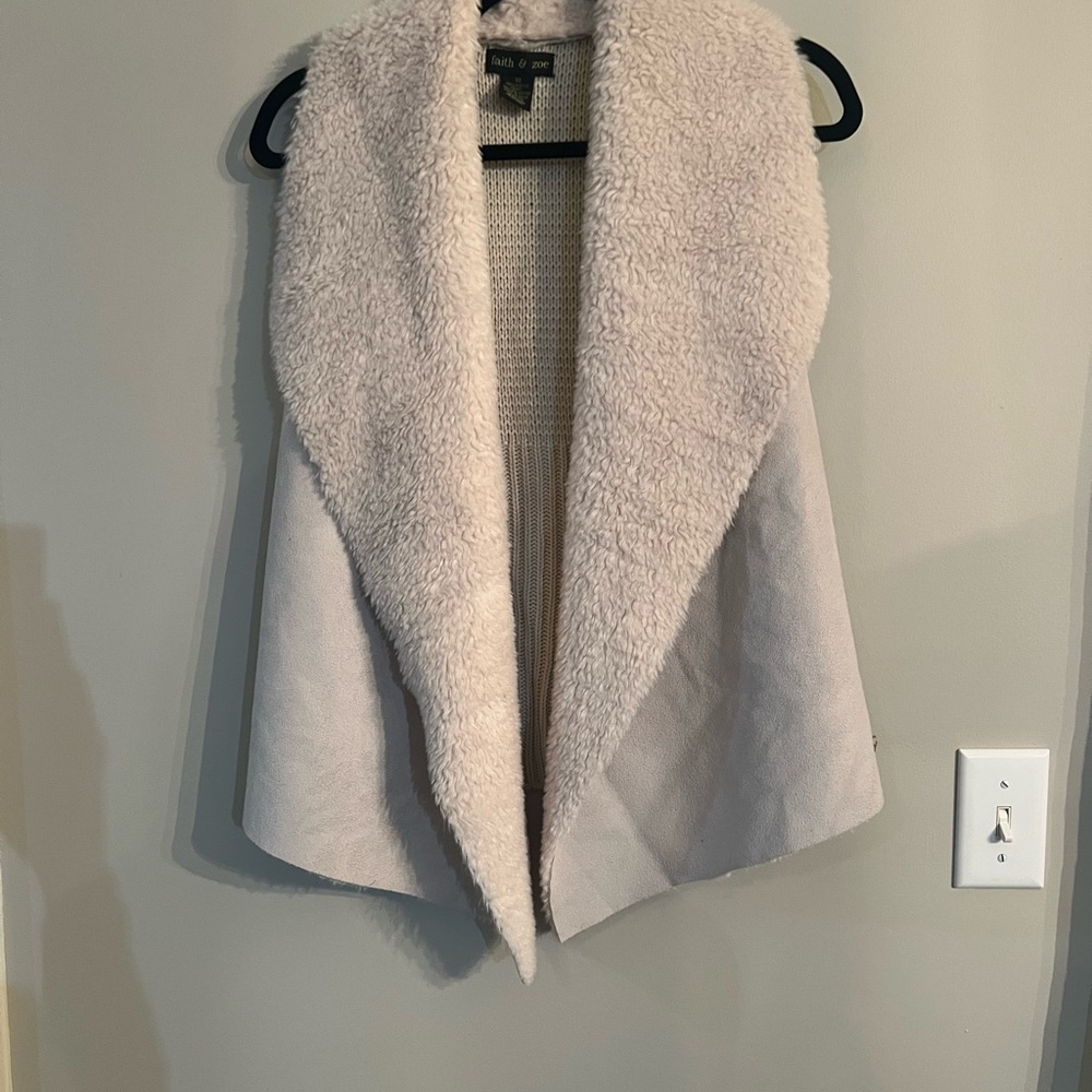 Faith & Zoe Cream Teddy Jacket